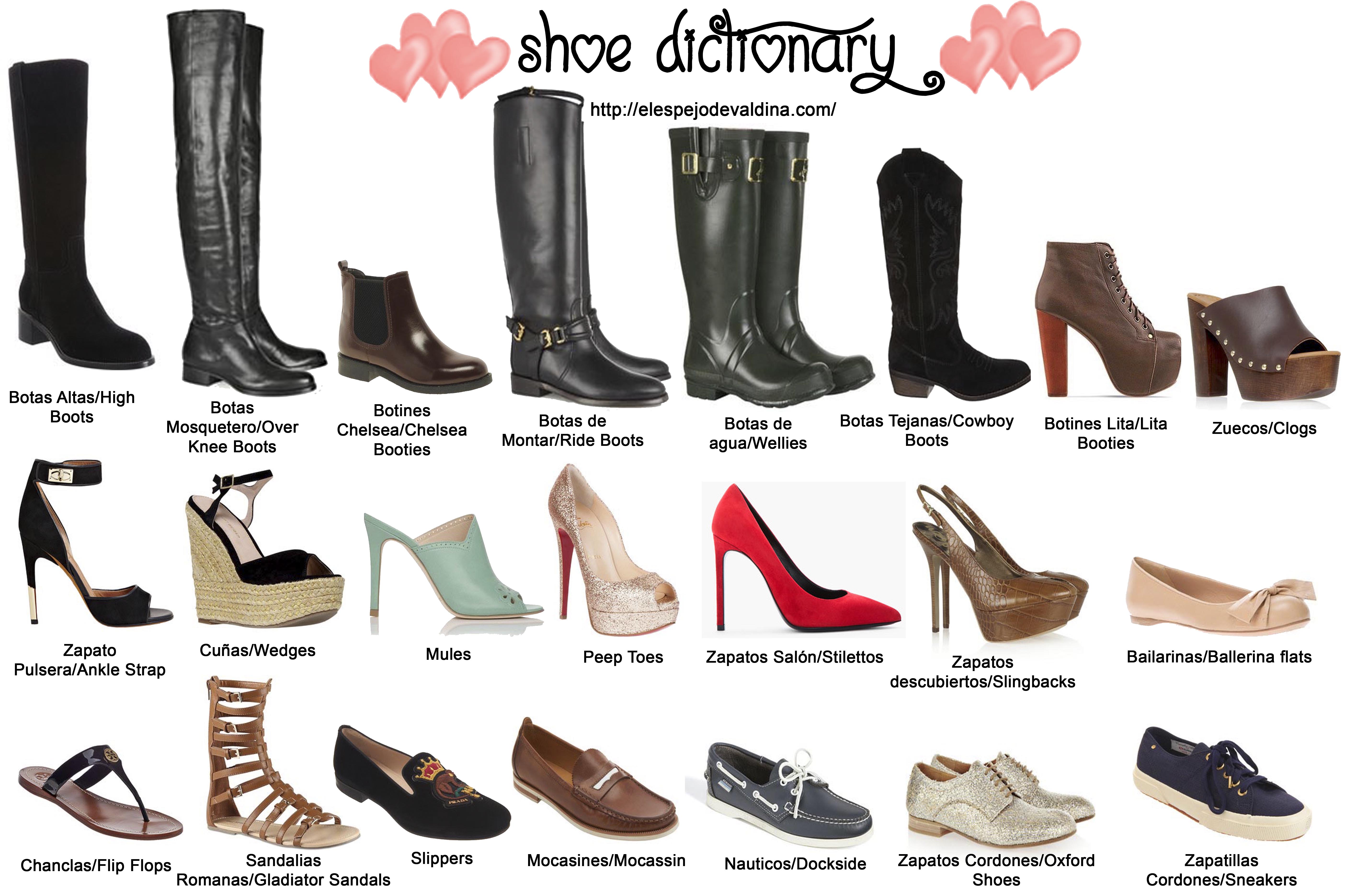 Модели женской обуви